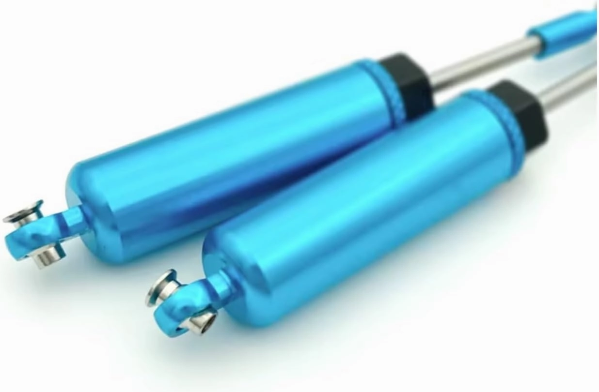 Rc Shock Absorber For Wltoys 12428 12429 12423 FY 01 03 1/12 Metal Front & Rear Shock Alloy CNC 6061 RC Car Upgrade Parts Accessories Replacement And Use(Blue)