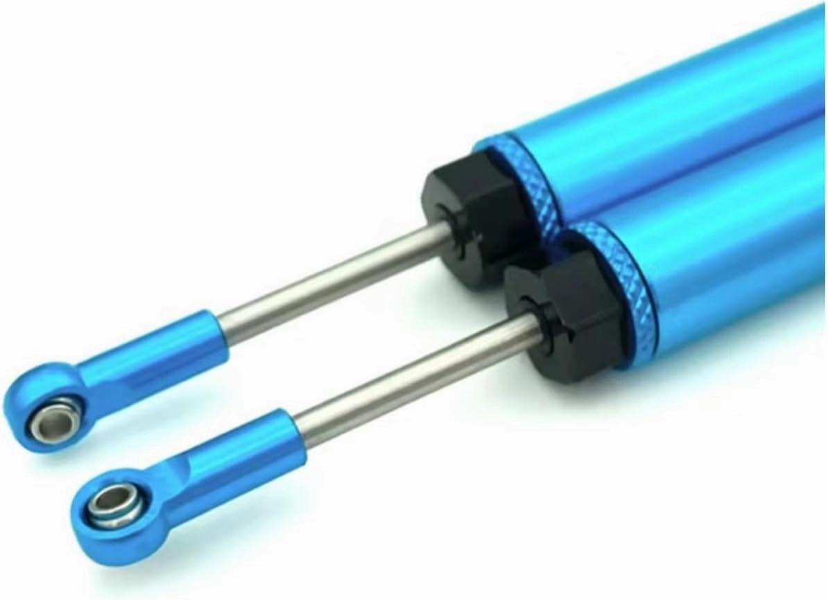 Rc Shock Absorber For Wltoys 12428 12429 12423 FY 01 03 1/12 Metal Front & Rear Shock Alloy CNC 6061 RC Car Upgrade Parts Accessories Replacement And Use(Blue)
