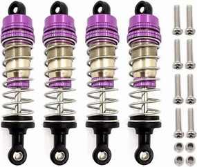Rc Shock Absorber For Wltoys 144001 144010 124007 124016 124017 124018 1240190 4Pcs Metal Oil Shock Absorber Damper RC Car Parts Accessories Replacement Use