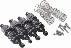 Rc Special Shock Absorber For Tamiya For TT02 M05 For HPI For HSP For Kyosho 1/10 4PCS Aluminium Alloy Oil Shock Absorber RC On Road Drift For Racing Car Parts Replacement(Gray)