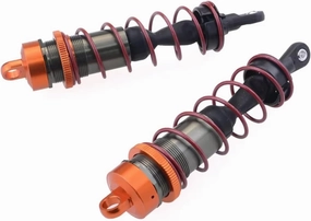Rc Special Shock Absorber For Zd For Racing 8001 Shock 1/8 2pcs Metal Shock Absorber Remote Control Model Car Tracked Vehicle Parts Accessories Upgrade Replacement(Orange)