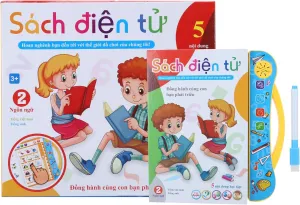 Reading Machine Toy, Vietnamese English EBook, Children Early Educational Learning Toy, for Kids Wonderful Gift Boys and Girls Language Learning