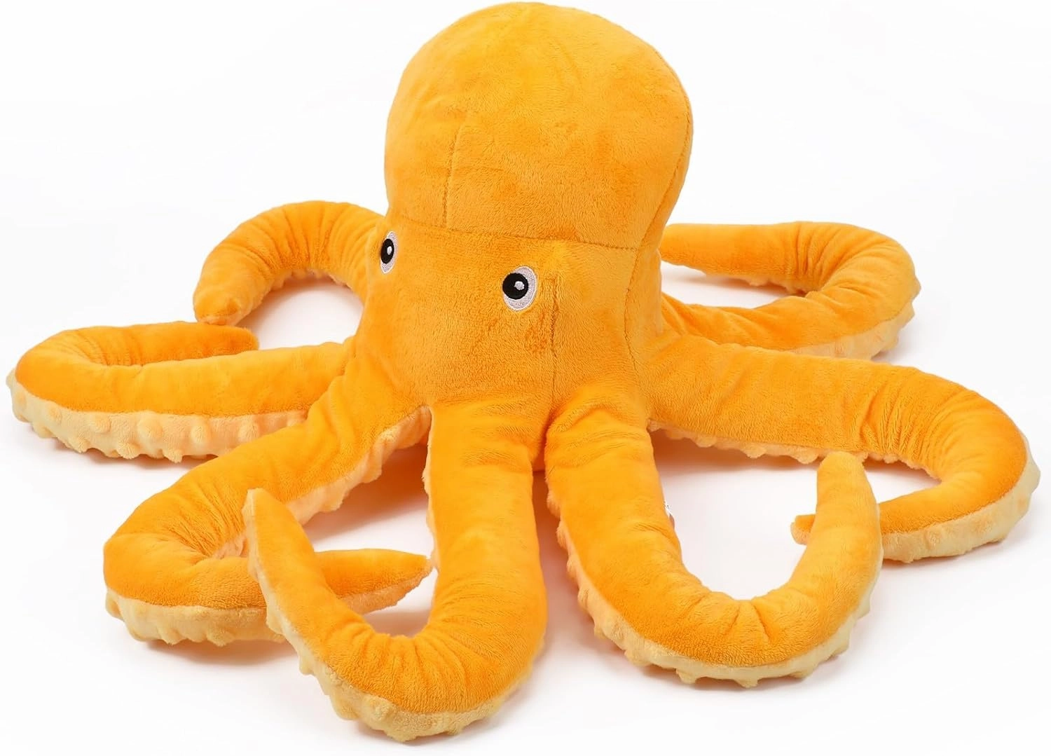 Realistic Ocean Octopus Plush Toy Lifelike Yellow Octopus Stuffed Marine Animals, Creeping Animal Octopuses Plushies Dolls Gifts 19.68 Inch