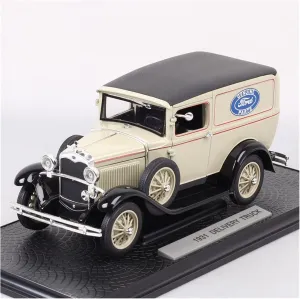 Resin Car Vehicle Model Fit for Ford Delivery Truck 1931 1 18 Classic Alloy Car Model Adult Boutique Souvenir Collectibles Display Festive Deluxe Gift