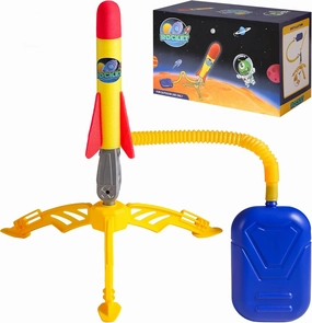 Rocket Launcher for Kids - 2 Rockets - Outdoor Fun Toy Gift for Boys & Girls - Soft Foam Blaster Set Soars Up to 100 Feet - Ages 3 & Up