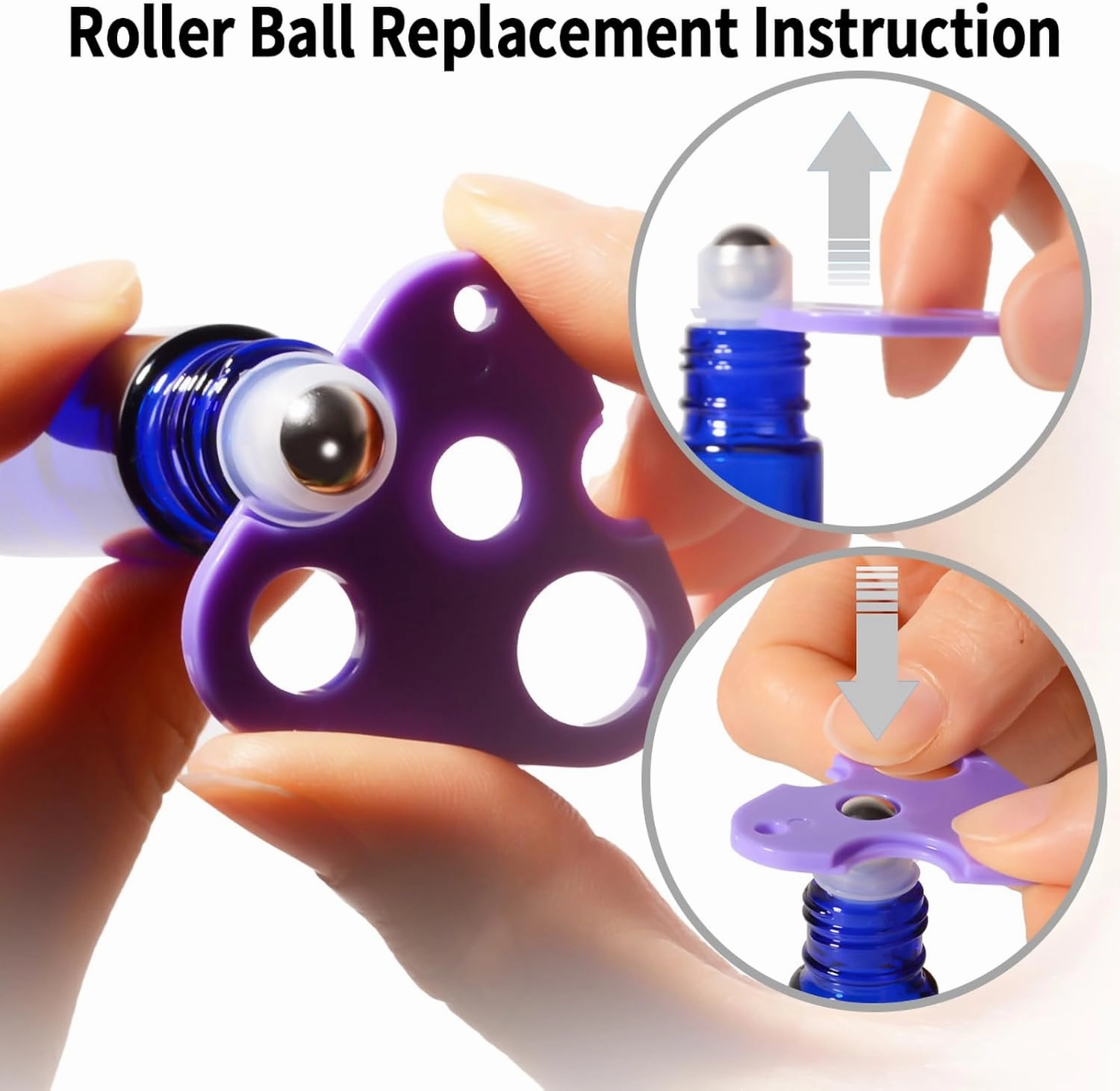 Roller Bottles for Essential Oils,10ml Empty Glass Perfume Bottle with Stainless Steel Roller Balls, Opener,Droppers,Labels,48 pack Roll on Bottles