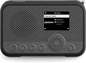 Sangean WFR-39 FM-RBDS/Internet Radio with Spotify Connect, AirMusic Control Rechargeable Portable Digital Radio