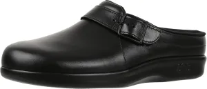 SAS Clog Comfort Slip On Women’s Shoes – Leather Upper – Textile Lining – CoolStep™ Footbed – CradleFit™ Heel Black 6 WW - Double Wide (D)