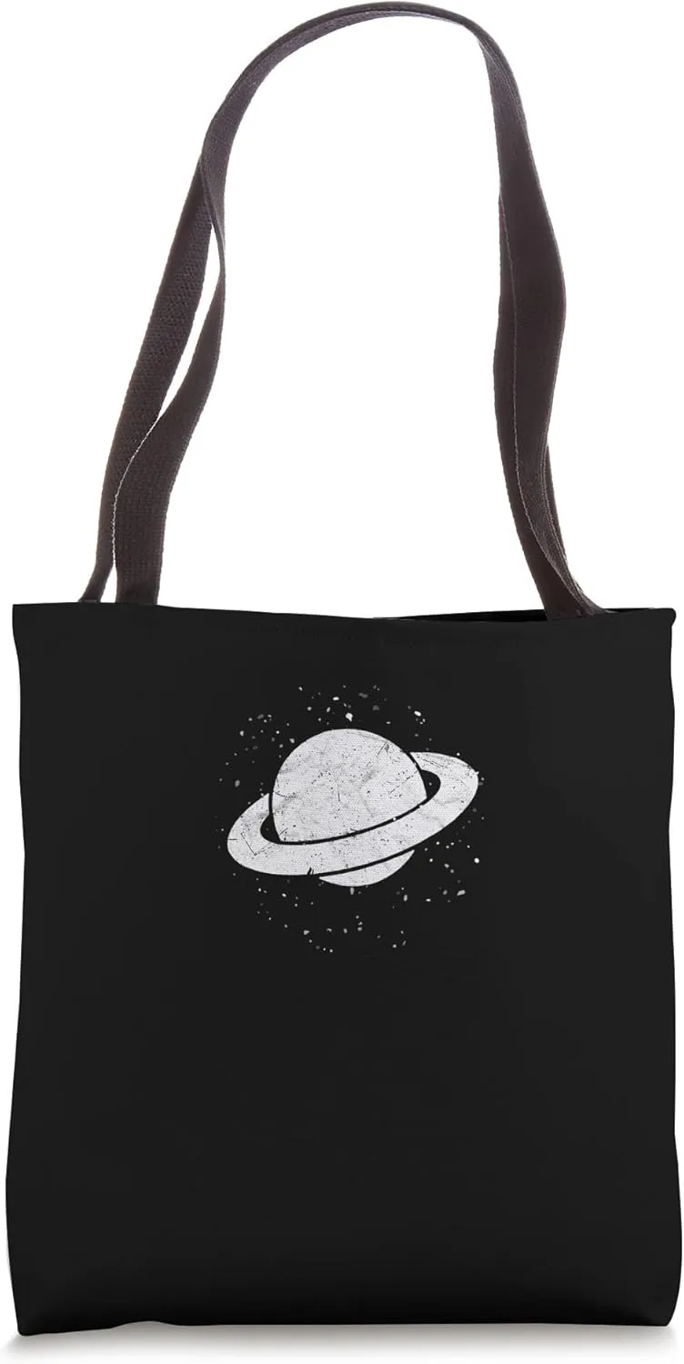 Saturn Solar System Planet Astronomy Lover Left Chest Tote Bag