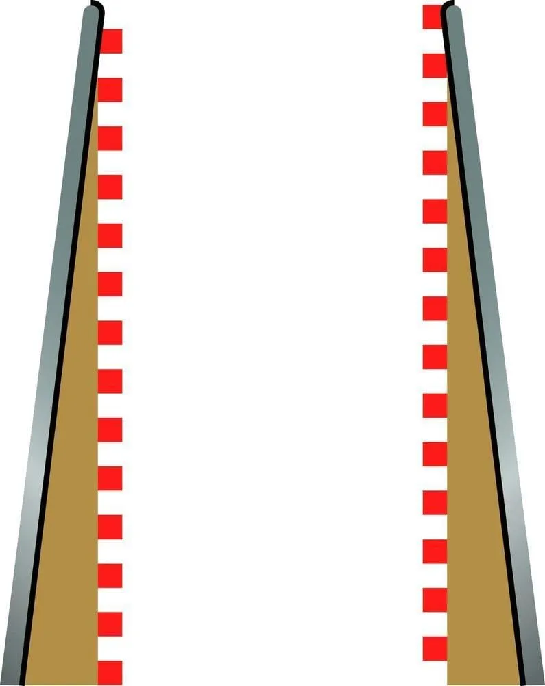 Scalextric C8233 Borders Tan Lead In/Lead Out 13.75 inches