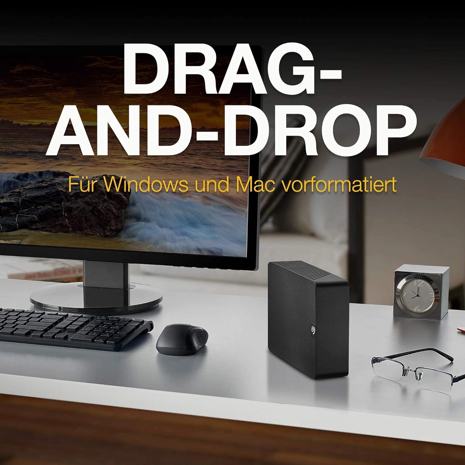 Seagate Expansion Desktop 14TB, External Hard Drive, USB 3.0, 2 Year Rescue Services (STKP14000400)