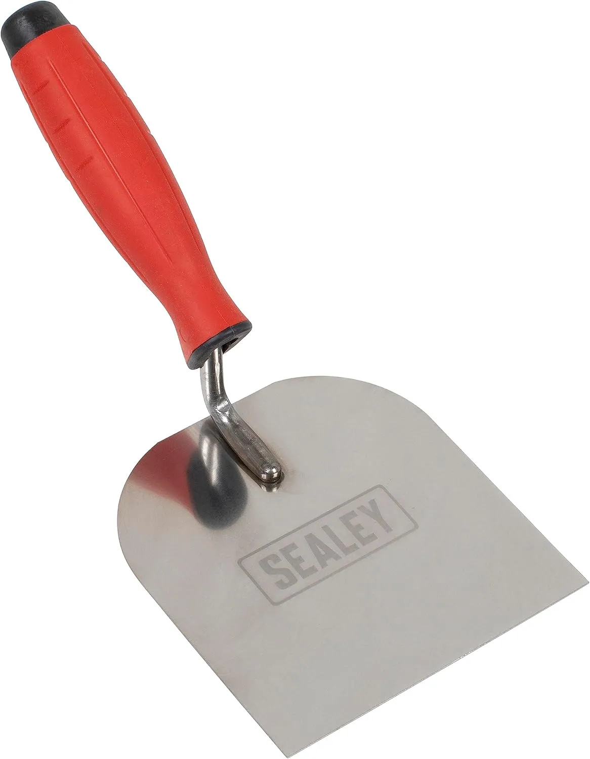 Sealey Stainless Steel Margin Trowel, Rubber Handle, 120mm - T1706