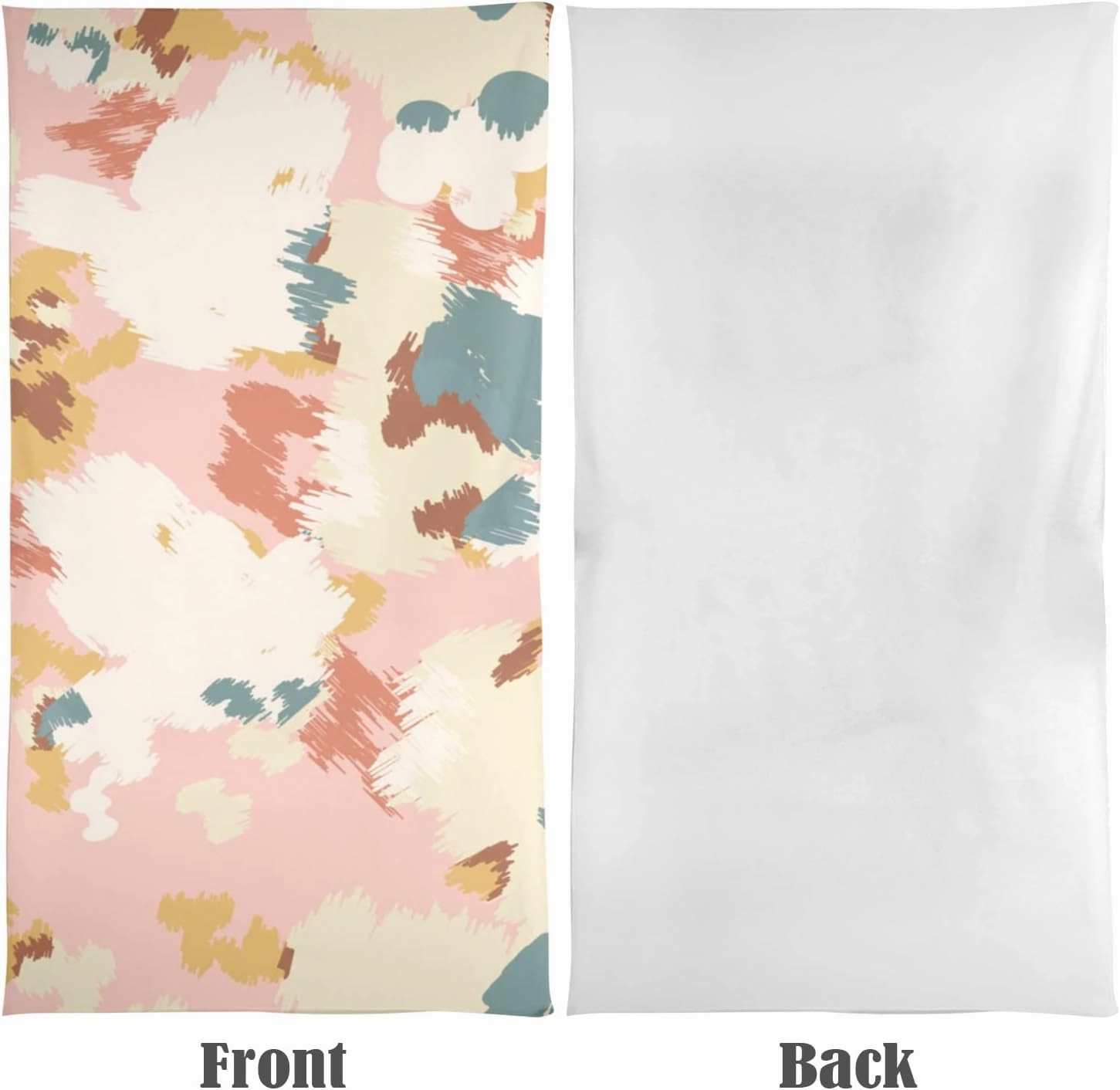 senya Beach Towel Beach Blanket Mat 71”x 31” Abstract Floral Camouflage Pool Towel Portable for Beach Festival Picnic Travel Outdoor Camping