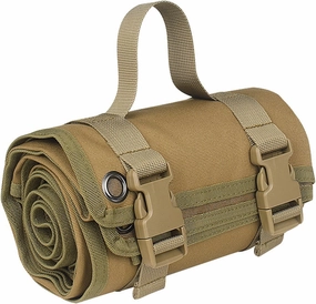 Shooting Mats Prone Padded Waterproof, Roll Up Shooting Mat Prone Rifle Shooter Mats Tactical Shooting Blanket Mat for Range Shooting Hunting (Khaki)
