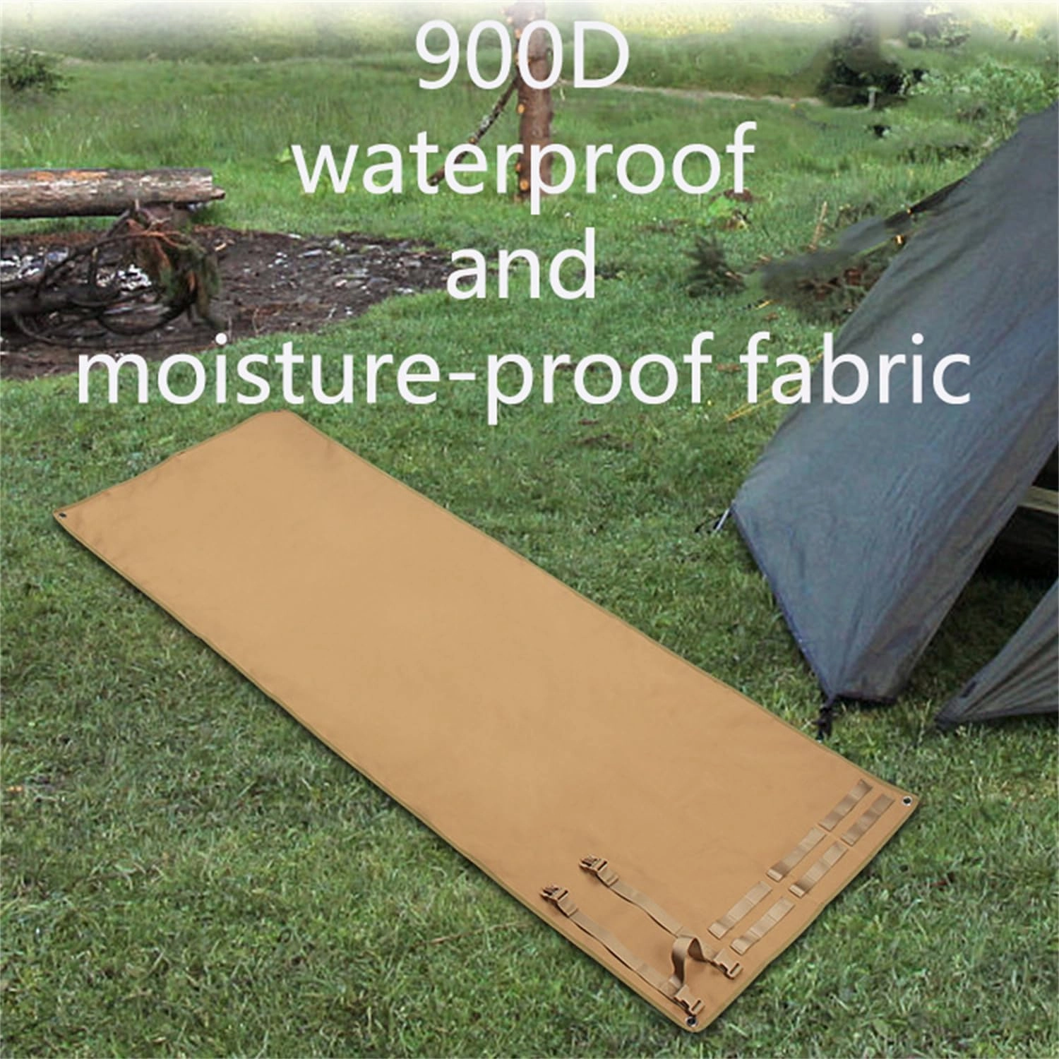 Shooting Mats Prone Padded Waterproof, Roll Up Shooting Mat Prone Rifle Shooter Mats Tactical Shooting Blanket Mat for Range Shooting Hunting (Khaki)