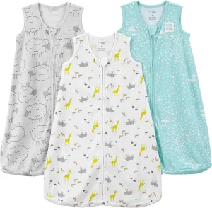 Simple Joys by Carter's Unisex-Baby 3-Pack Cotton Wearable Blankets