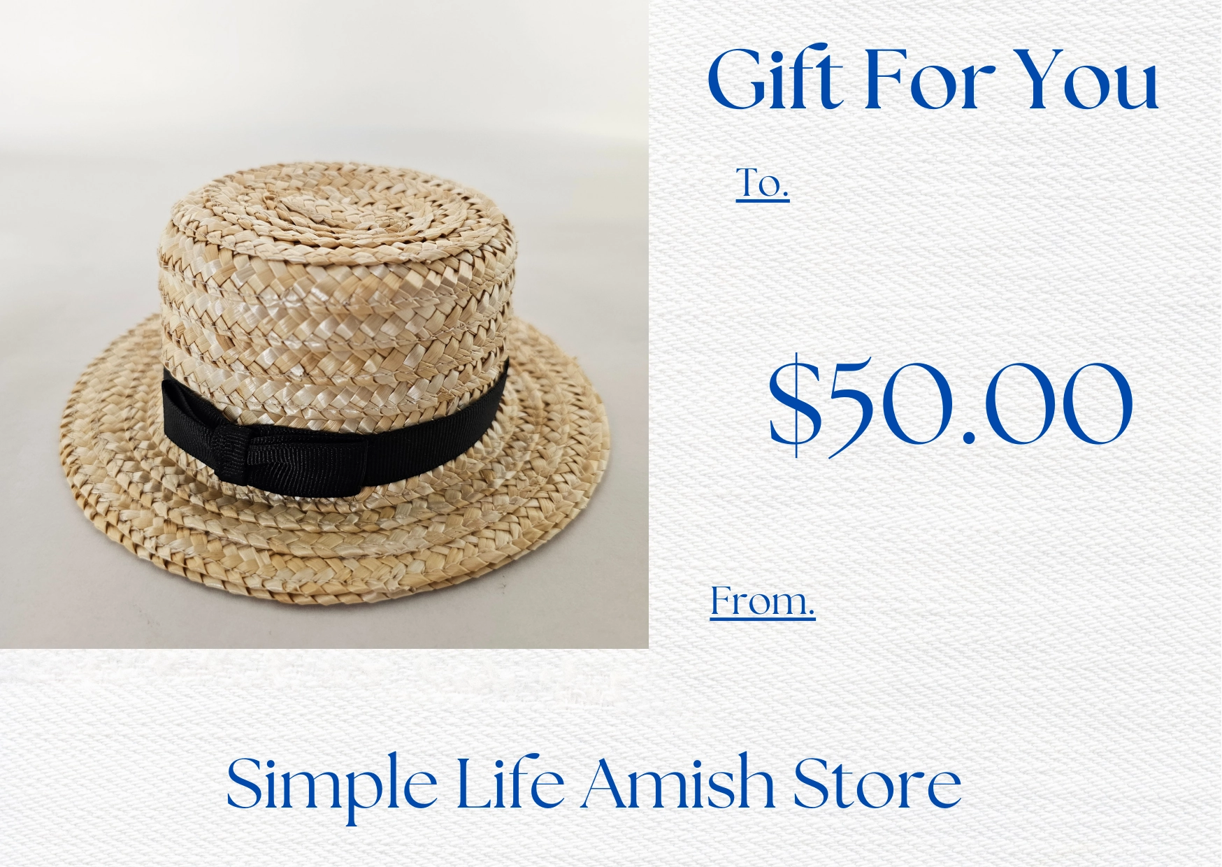 Simple Life Amish Store Gift Card