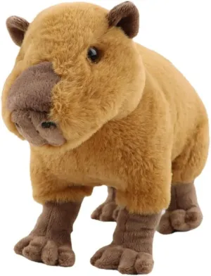Simulated Capybara Plush Toy, Capybara stuffted Animal 12 Inch Plush Toy Cute Soft Stuffed Toy for Kids Birthday Capybara Gifts Home Decor Toys