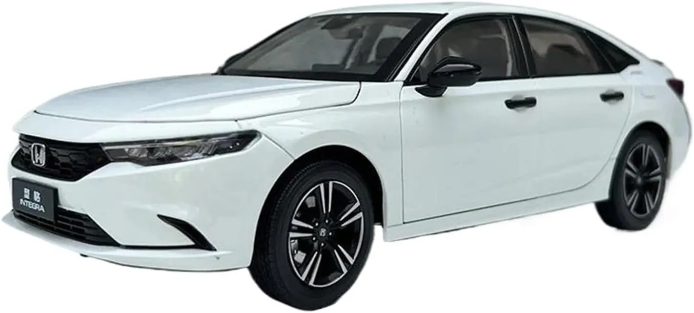 Simulation Car Model 1:18 for Honda Integra Simulation Alloy Car Model Collection Display Home Decoration Mini Vehicles Toys(Yellow)