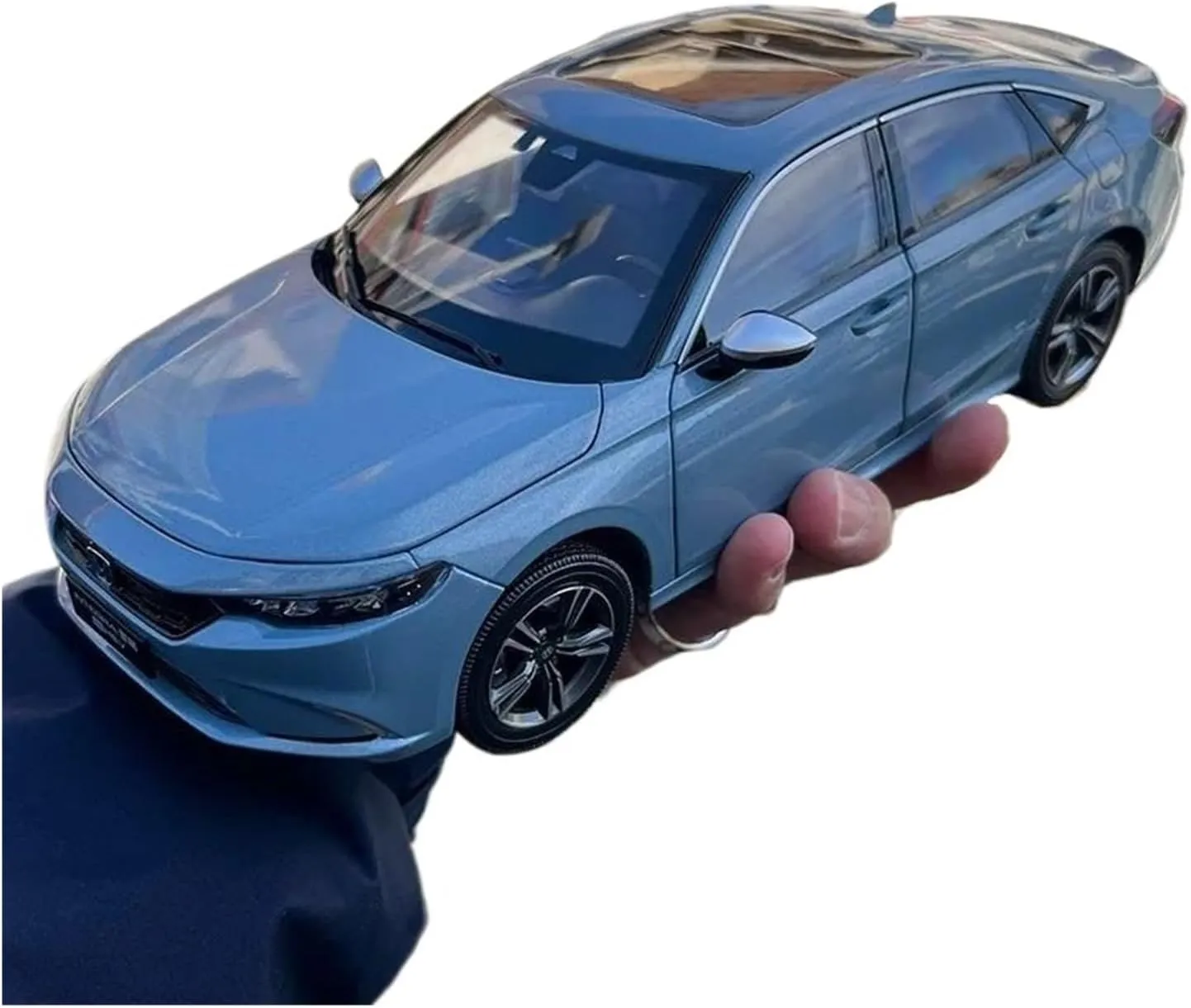 Simulation Car Model 1:18 for Honda Integra Simulation Alloy Car Model Collection Display Home Decoration Mini Vehicles Toys(Yellow)