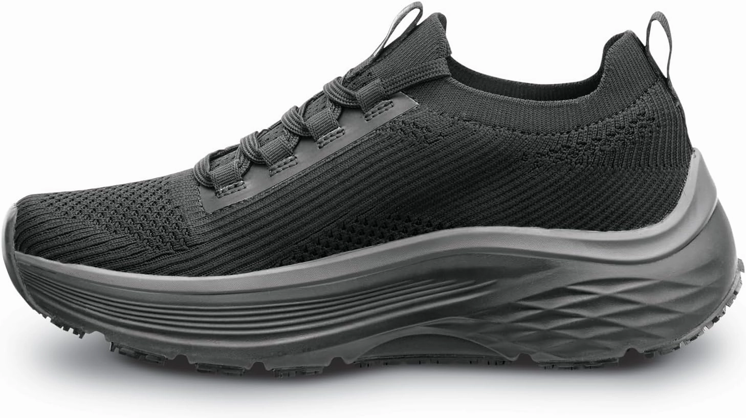 Skechers Work Addison, Arch Fit, Women's, Black, Soft Toe, MaxTrax Slip Resistant, EH, Low Athletic, Work Shoe