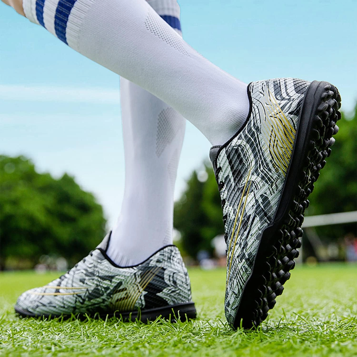Soccer Cleats Men's Soccer Shoes Boys' Soccer Shoes Fg/ag Spikes Outdoor Professional Football Shoes Indoor Training Turf Soccer Shoe Unisex