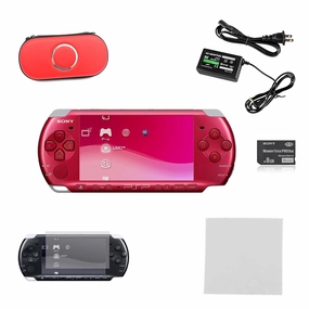 Sony PSP 3000 Red Premium Bundle (Renewed)