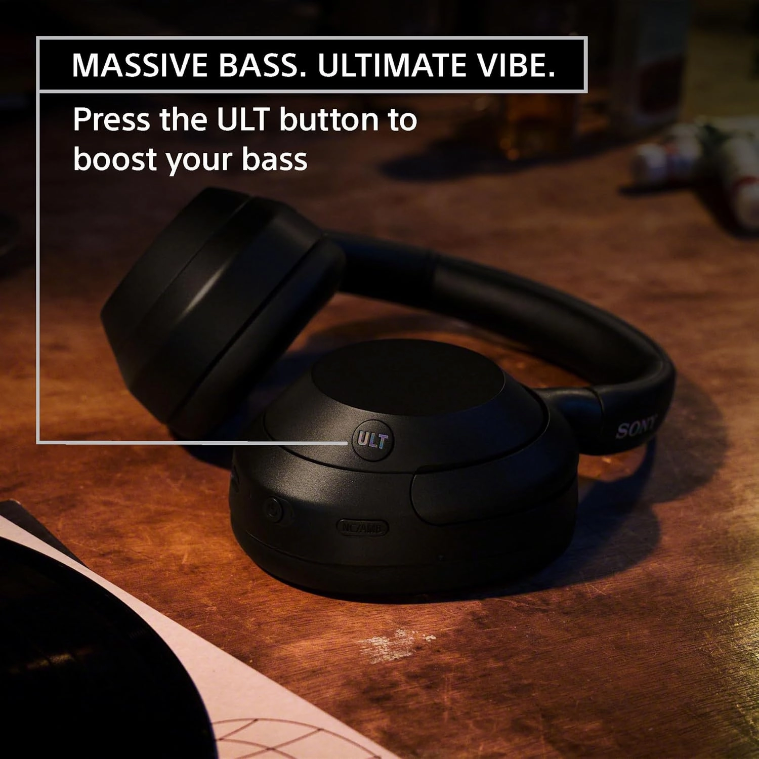 Sony ULT WEAR Over-Ear Noise Cancelling Bluetooth Headphones with Alexa Built-in, Comfortable Design, 30-Hour Battery, Massive Bass, Off White