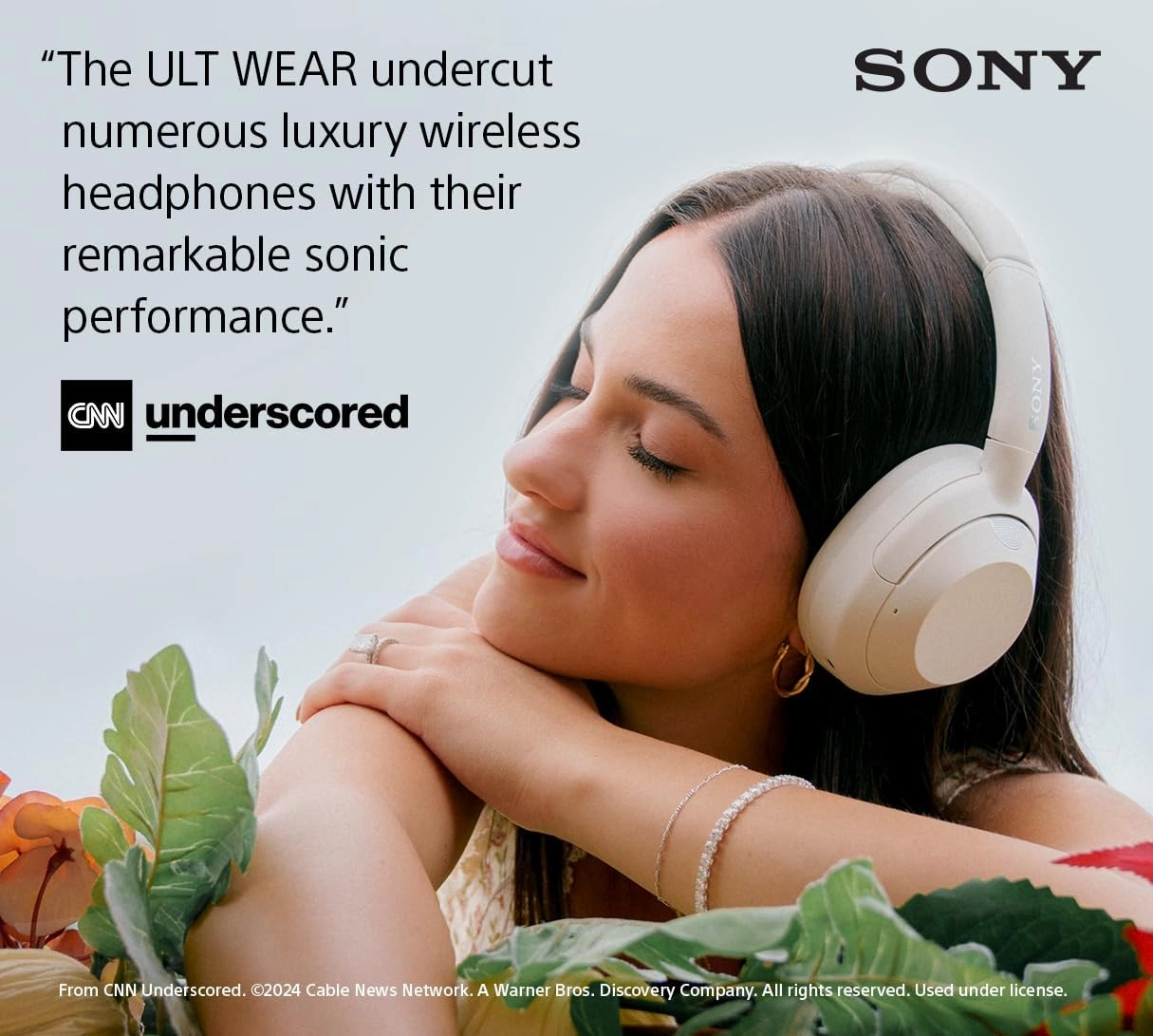 Sony ULT WEAR Over-Ear Noise Cancelling Bluetooth Headphones with Alexa Built-in, Comfortable Design, 30-Hour Battery, Massive Bass, Off White