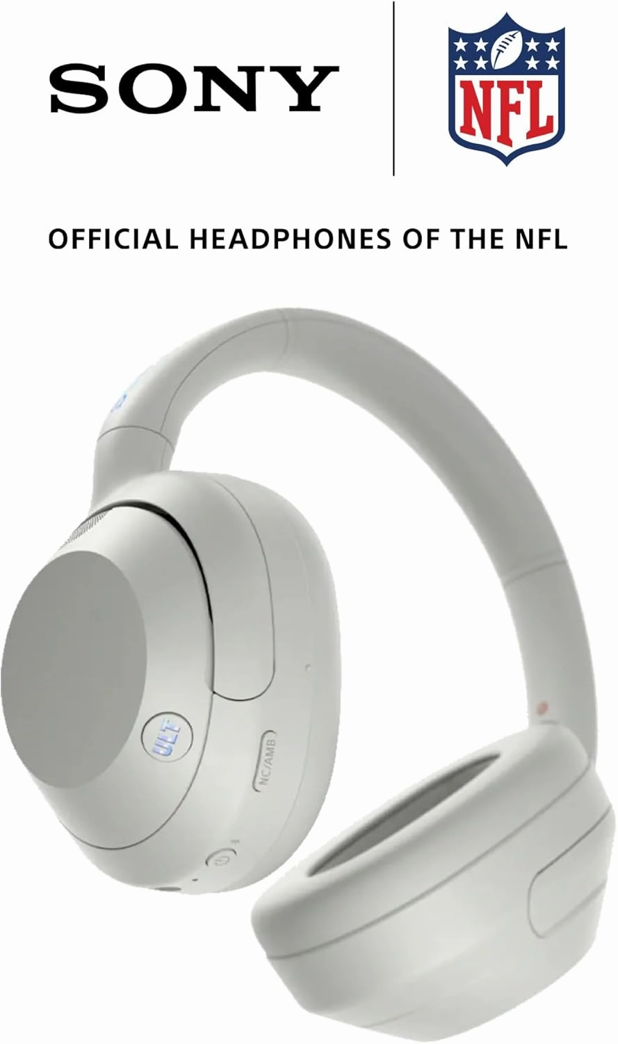 Sony ULT WEAR Over-Ear Noise Cancelling Bluetooth Headphones with Alexa Built-in, Comfortable Design, 30-Hour Battery, Massive Bass, Off White