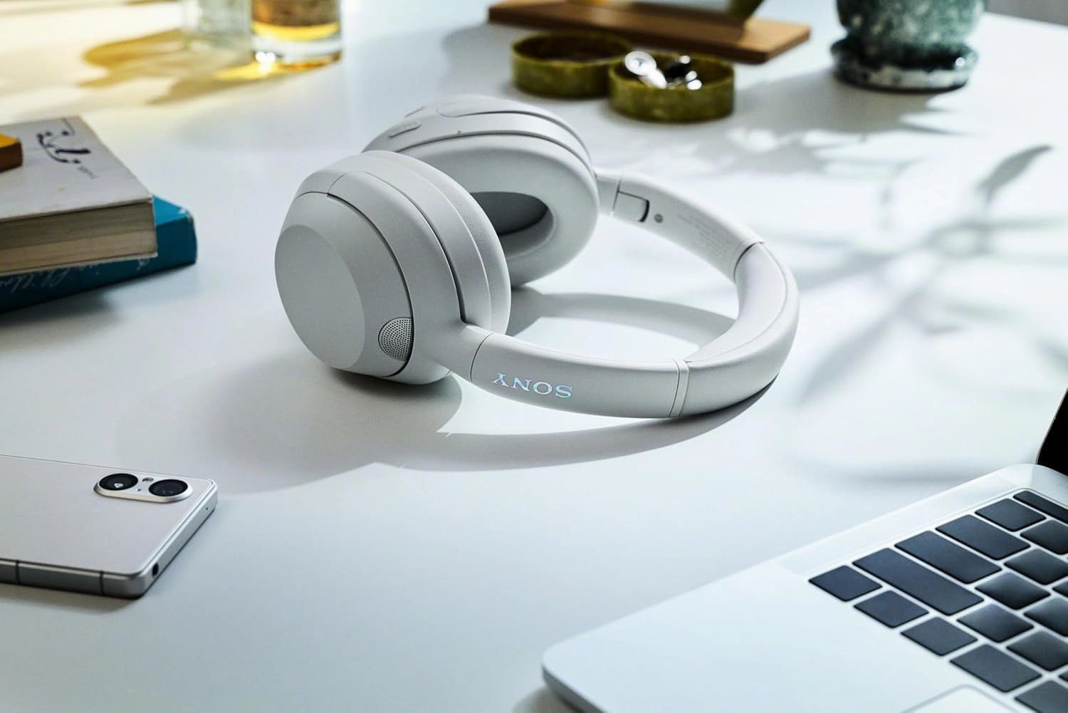 Sony ULT WEAR Over-Ear Noise Cancelling Bluetooth Headphones with Alexa Built-in, Comfortable Design, 30-Hour Battery, Massive Bass, Off White