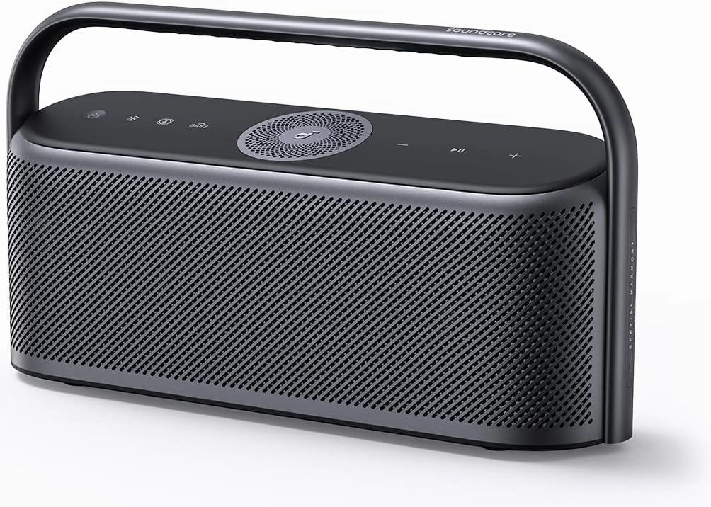 Soundcore Motion X600 by Anker Portable Bluetooth Speaker, Hi-Res Spatial Audio with Wireless 50W Sound, IPX7 Waterproof, Pro EQ, AUX-in, Portable Speaker for Home, Office, Backyard and Bathroom Use