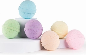 SpaRoom Soothe and Relax Handmade Natural Essential Oil Aromatherapy Bath Bombs, Set of 6, Spa Collection
