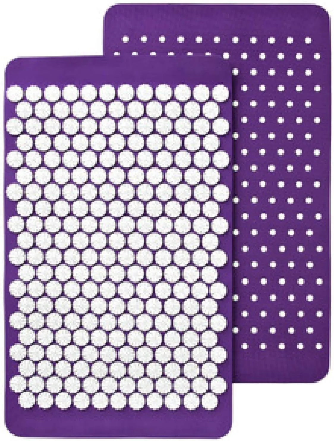 Spoonk AcuOM Acupressure Mat, Purple - Center & Calm Your Mind, Ease Muscle Stiffness & Pain - Light, Portable & Easy to Clean - Made from TPE Recycling Material - Travel Bag Included