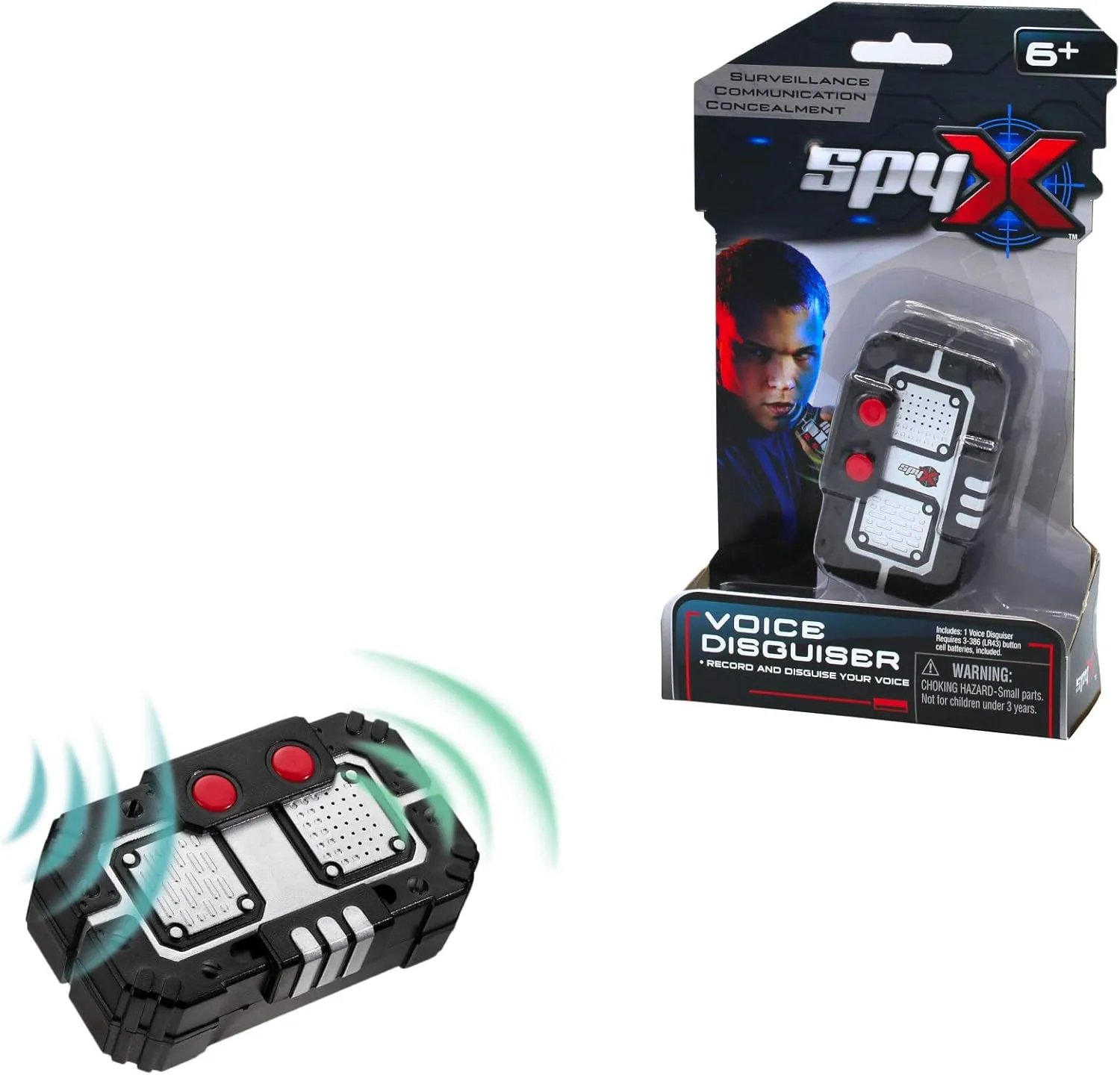 SpyX / Micro Voice Disguise & Recording Toy - Record Your Voice and Play it Back 'Twisted'. Perfect addition for your spy gear collection!