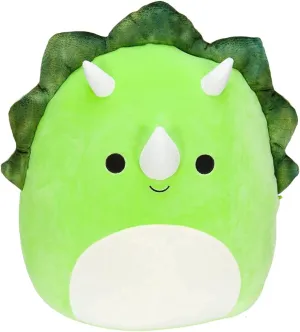 Squishmallows Official Kellytoy 14 Inch Soft Plush Squishy Toy Animals (Tristan Triceratops)