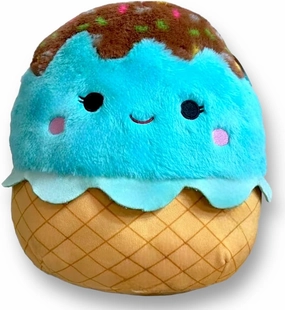 Squishmallows Official Kellytoy 12 Inch Super Soft Fuzzamallows Sundae Plush Stuffed Animal Toy (Maya The Mint Ice Cream Sundae 12" Fuzz-A-Mallows)