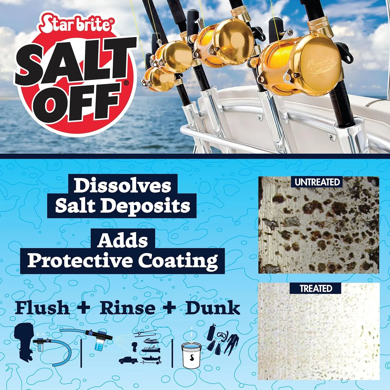 STAR BRITE Salt Off Concentrate - Salt Remover Wash & Marine Engine Flush - 1 GAL (093900N)