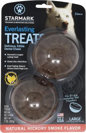 StarMark EVERLASTING DOG TREAT Hard Chew HICKORY SMOKE LARGE (4-Pack)