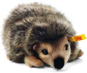 Steiff Joggi Hedgehog Stuffed Animal with Soft Woven Fur - Premium Plush Toy or Gift for Ages 3 and Up, Mottled Brown