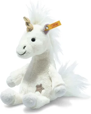 Steiff Unica Unicorn Sitting, Premium Unicorn Stuffed Animal, Unicorn Toys, Stuffed Unicorn, Unicorn Plush, Cute Plushies, Plushy Toy for Girls Boys and Kids, Soft Cuddly Friends (White, 8")