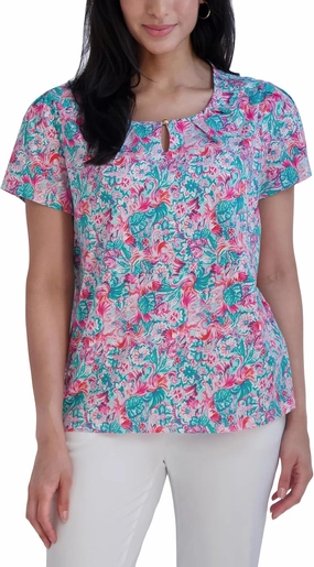 Stella Parker Women's Fashion T-Shirt Casual Short Sleeve Trendy Top