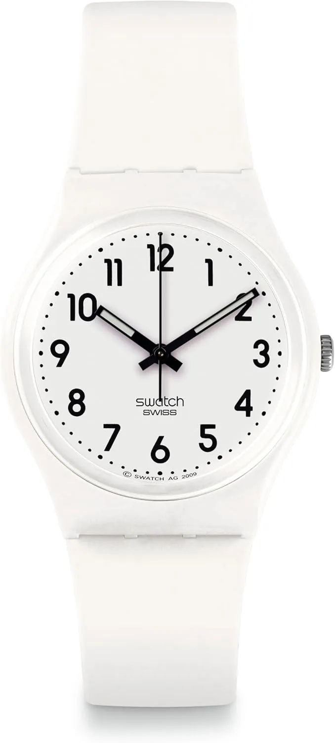 Swatch Gent BIOSOURCED JUST White Soft Quartz Watch