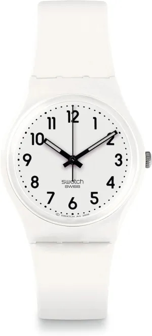 Swatch Gent BIOSOURCED JUST White Soft Quartz Watch