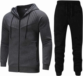 Sweater Set Outfit Fall Fashion Tracksuit Set Loose Fit Hooded Sweatshirts Elastic Waist Sports Pants 2 Piece Set