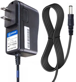 T POWER 6.6ft Long Cable Ac Dc Adapter for Sangean WFR-28 WFR-28D, PR-D9W 1CH-7CH AM FM Weather Alert Portable Radio FM-RDS WiFi Digital Receiver Streaming Internet Radio Player Charger