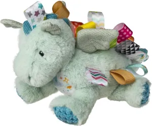 Taggies Stuffed Animal Soft Toy with Sensory Tags, 9-Inches, Mega-Taggies Drax Dragon