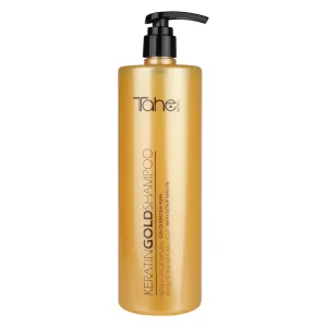 TAHE Keratin Gold Shampoo(1000ml), Mask(1000ml), and Serum(30ml) Set , New Presentation