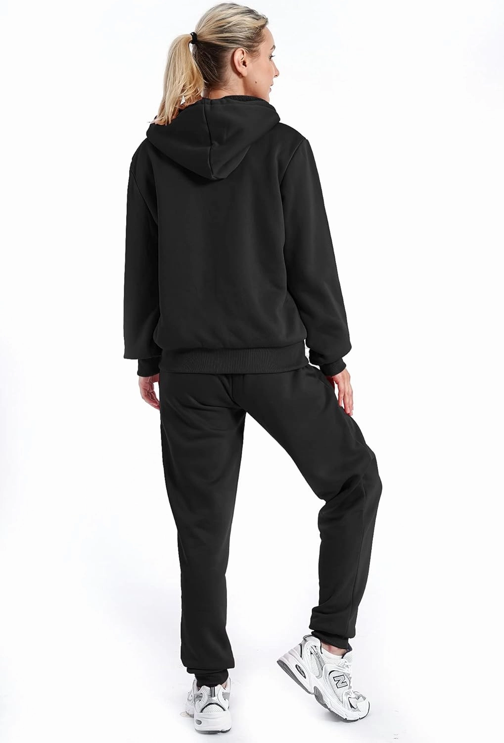 TanBridge Womens 2 Piece Sweatsuit Set Sherpa Lined Fleece Jogger Outfit Hoodie & Sweatpants Set