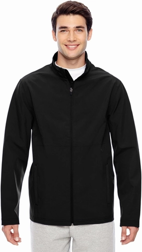 Team 365 Men's Leader Soft Shell Jacket L BLACK